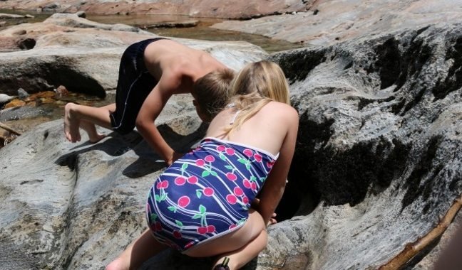 Kids Camping Having Fun Exploring