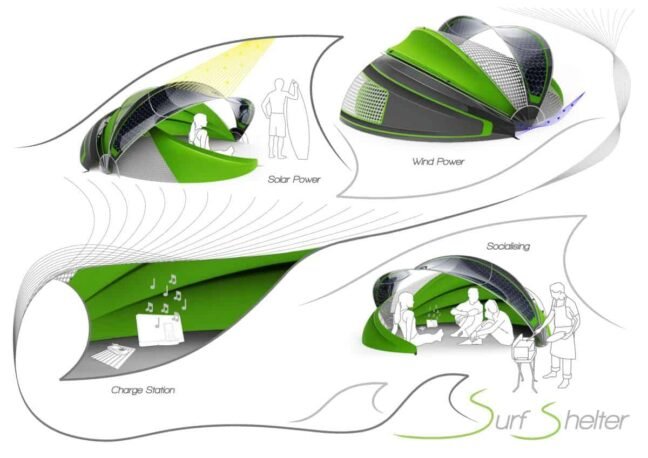Surf Shelter Solar Powered Tent